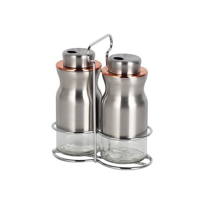 Adrian Set of 2 Spice Jar Silver 2x100ml