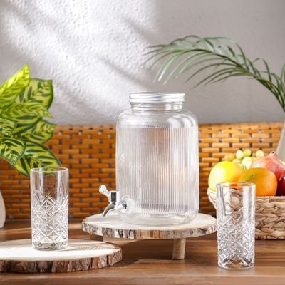 Adrian Glass Dispenser Jar 4L