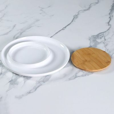 Pristine Round Platter 32CM White