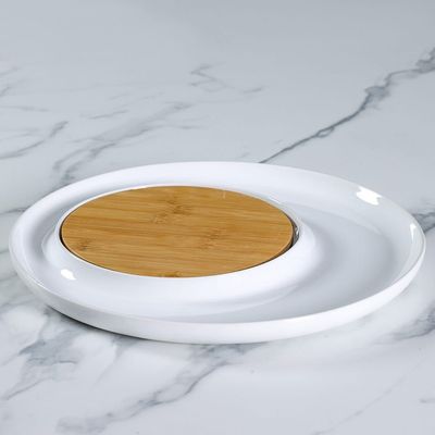 Pristine Round Platter 32CM White