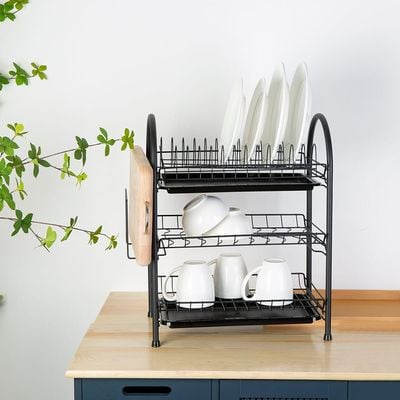 Black metal dish rack sale