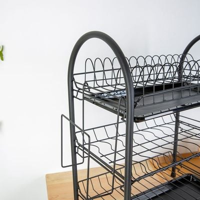 Atticus 3-Tier Iron Dish Rack With Pp Cup