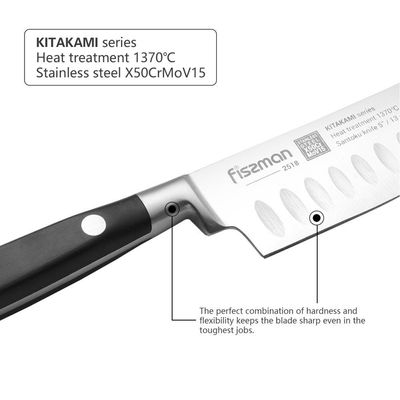 Fissman Kitakami Santoku Stainless steel Knife - 5 Inch