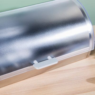 Aaron Stainless Steel Bread Box Silver