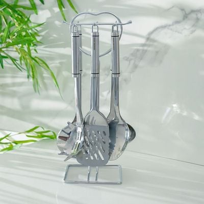 Danube Essential 6-Pc Stainless Steel Gadget Set with Stand - Silver