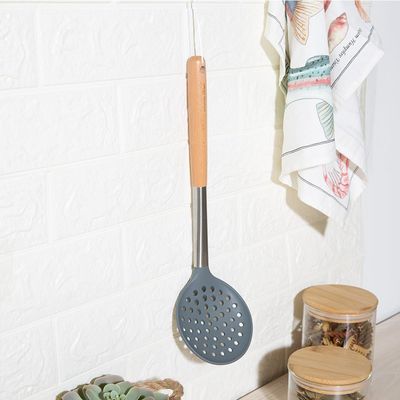 Danube Essential Silicon Slotted Ladle Grey