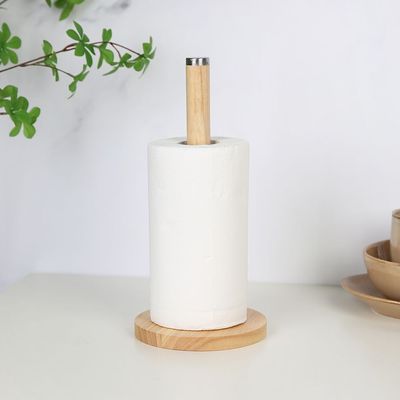 Loretta Bamboo Towel Paper Holder Natural D 14 x H 31.5 Cm