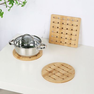  Loretta 2-Piece Bamboo Trivet Natural 19X19X1HCM ,20X20X1 HCM 