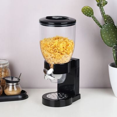  Adeena One Cone Cereal Dispenser Black 3.5L 