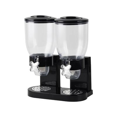  Adeena Two Cones Cereal Dispenser Black 7L 