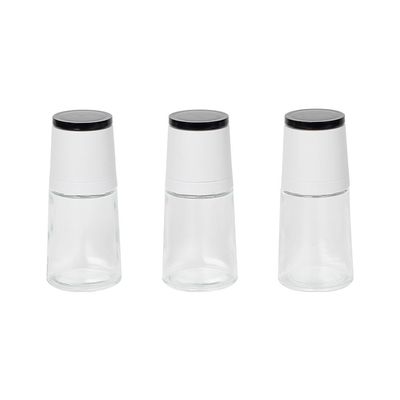  Adrian 3-Piece Manual Glass Grinder Set White 140ml, 6 X 6 X 13.3HCM 