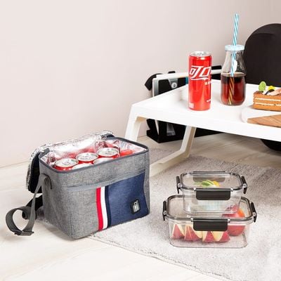 Danube Essential Lunch Bag Polyester, Pe Foam, Aluminum Foil Layer Blue 5.98L,22 X 16 X 17 Cm Fy23005