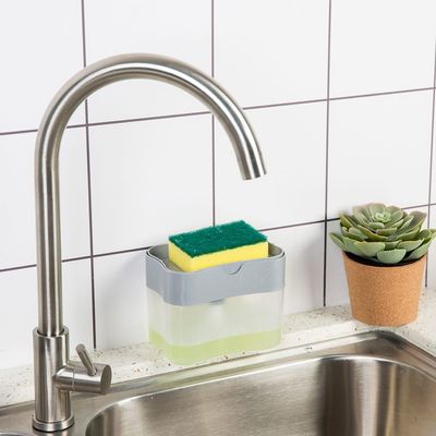 Danube Essential Soap Dispenser With Sponge 14 X 7 X 10.5 Cm Fy23048