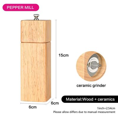 Fissman Salt & Pepper Mill 16X5Cm (Rubber Wood Body)