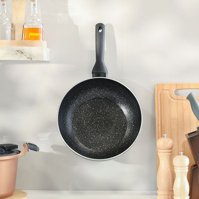 Karolina Aluminium Wok 28X8.0Cm Black -3.2MM