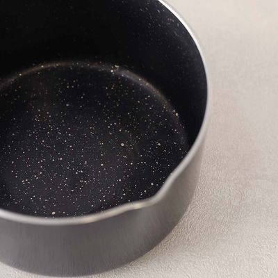 Karolina Aluminium Saucepan 18X10.5Cm Black -3.2MM