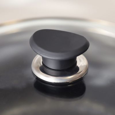 Karolina Aluminium Casserole With Lid 28X13Cm Black -3.2MM