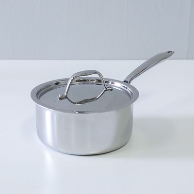 Celina Stainless Steel Saucepan With Lid 18X8.7Cm Shinny Silver -2.5MM