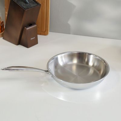 Celina Stainless Steel Frypan 24X5.0Cm Shinny Silver -2.5MM