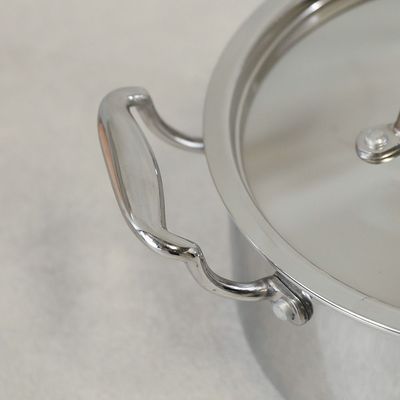 Celina Stainless Steel Casserole With Ss Lid 20X 10.0Cm Shinny Silver -2.5MM