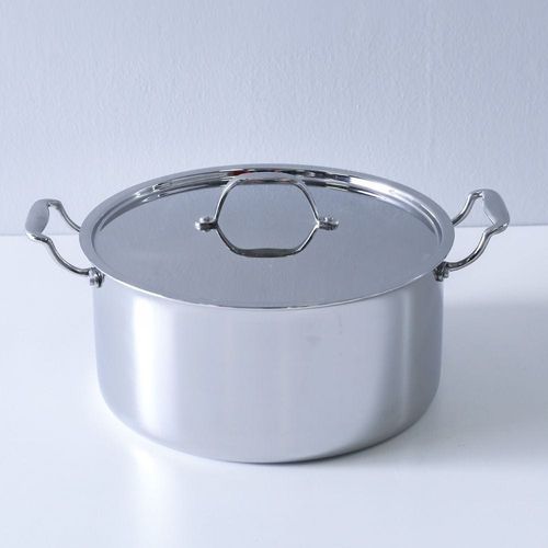 Celina Stainless Steel Casserole With Ss Lid 28X 14.3Cm Shinny Silver -2.5MM