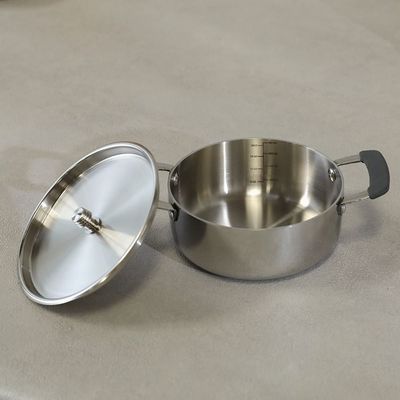 Livia Stainless Steel Mini Casserole With Ss Lid 14X5.7Cm Shinny Silver -2.5MM