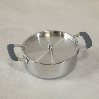 Livia Stainless Steel Mini Casserole With Ss Lid 14X5.7Cm Shinny Silver -2.5MM