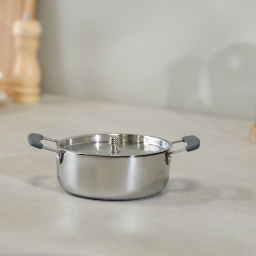Livia Stainless Steel Mini Casserole With Ss Lid 14X5.7Cm Shinny Silver -2.5MM