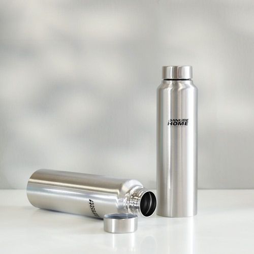 Celina 2-Piece Stainless Steel Water Bottle 2X1000Ml Shinny Silver