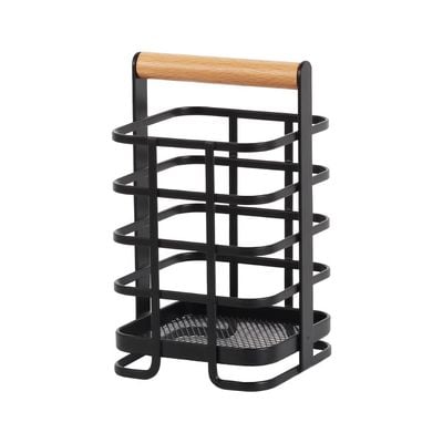 Atticus Utensil Holder Black 10 x 10 x 17.2 cm