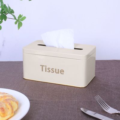 Adrian Tissue Box Beige 22.1 x 11.6 x 10.2 cm