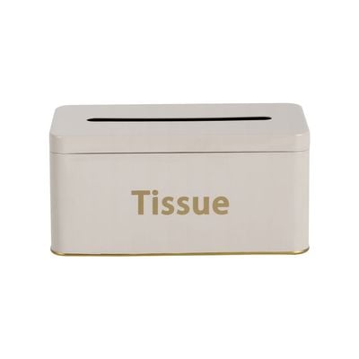 Adrian Tissue Box Beige 22.1 x 11.6 x 10.2 cm