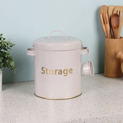 Adrian Multi Propose Food Storage Container Beige 23.5 x 19.5 x 25.5 cm,5.3 L