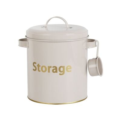 Adrian Multi Propose Food Storage Container Beige 23.5 x 19.5 x 25.5 cm,5.3 L