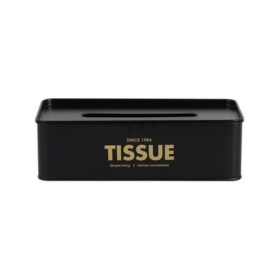 Zyra Tissue Box Black 27.8 x 13 x 8.5 cm