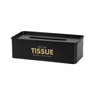 Zyra Tissue Box Black 27.8 x 13 x 8.5 cm