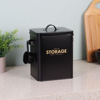 Zyra Multi Propose Food Storage Container Black 23 x 16 x 25.5 cm, 5.3 L