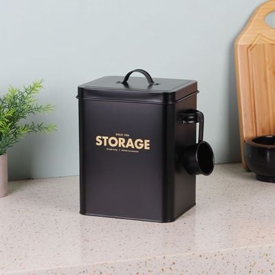 Zyra Multi Propose Food Storage Container Black 23 x 16 x 25.5 cm, 5.3 L