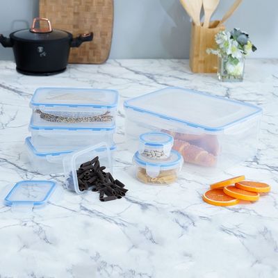 Danube Essential 7-Piece Storage Container Set 1X 5.5L,3X750Ml,1X300Ml,1X250Ml,1X100Ml