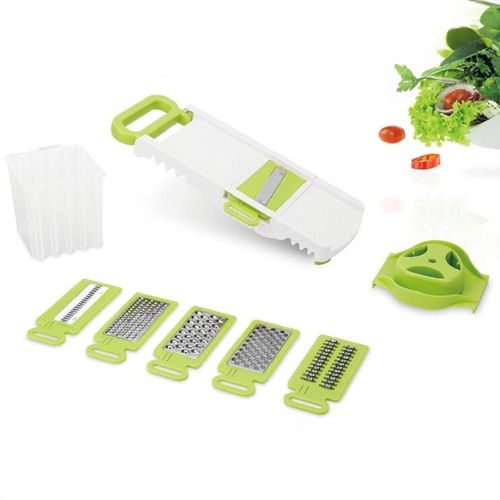 Smile Mom 6 In 1 Foldable Kitchen Slicer 35X15X6.8Cm Green