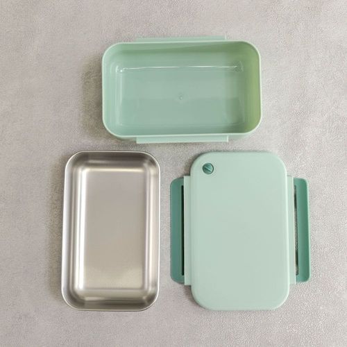 Let's Eat Stainless Steel Mint Green 1200Ml, 20.5X15.2X 7.8Cm