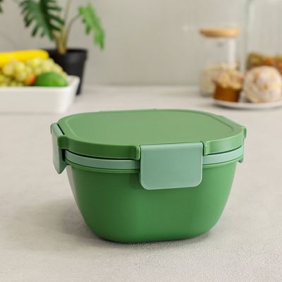 Let's Eat Salad Bowl Green 1700Ml,9.2X19.2X10.8Cm