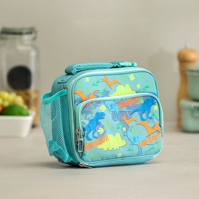 Let's Eat 3-Piece Kids Lunch Box Set Green 23X8.5X19Cm,Lunch Box 1300Ml,Bottle 400Ml