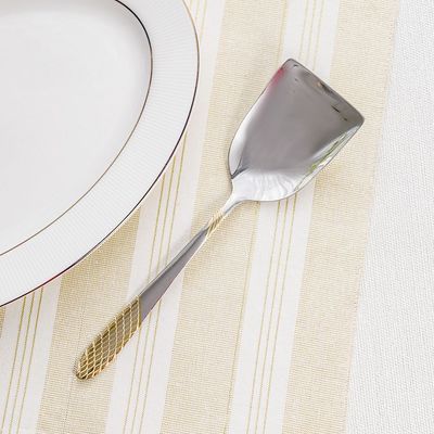 Sigma Base Serving Spoon - Silver/Gold - 27 cm (L)