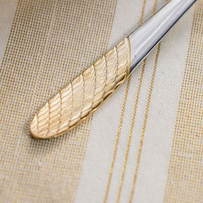 Sigma Base Serving Spoon - Silver/Gold - 27 cm (L)