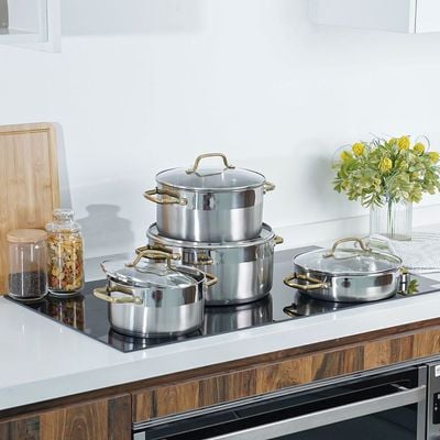 Celina 8-Piece Cookware Set Silver -2MM