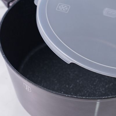 BerlingerHaus Casserole with lid, 28 cm, Metallic Line Carbon Pro Edition