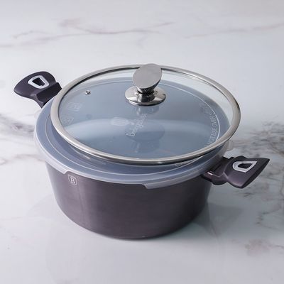 BerlingerHaus Casserole with lid, 28 cm, Metallic Line Carbon Pro Edition