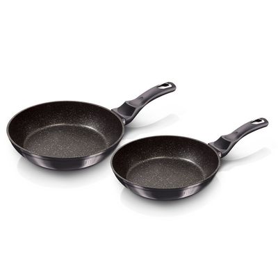 BerlingerHaus 2-Piece Frypan Set, Metallic Line Carbon Pro Edition