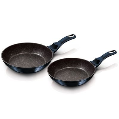 BerlingerHaus 2-Piece Frypan Set, Metallic Line Aquamarine Edition